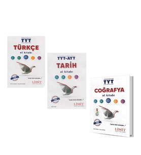 Limit Yayınları TYT Türkçe Coğrafya Tarih Konu Anlatımı 3 Kitap Set