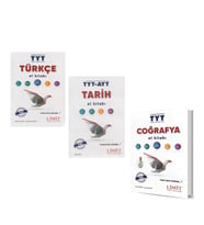 Limit Yayınları TYT Türkçe Coğrafya Tarih Konu Anlatımı 3 Kitap Set