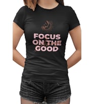 Focus On Siyah Kadın Tshirt