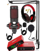 Midex Central-RD Pack-2 Stüdyo Kayıt Ekipmanları GLX-700RD Ses Kartı CXN-30 Stüdyo Mikrofon
