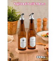 2 Adet Standlı Yağlık Yağdanlık Takımı Royaleks-YST354
