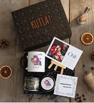 Kişiye Özel Be Cutie Unicorn  Hediye Kutusu - Kişiye Özel Kupa Standart, Çay, Takvim, Mum Doğum Günü Hediyesi (Siyah)
