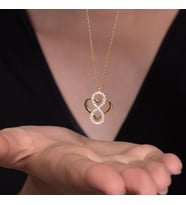 SONSUZ AŞK 925 AYAR GÜMÜŞ KOLYE