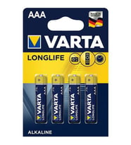 Varta Longlife Power Alkalin AAA Ince Kalem Pil 4'lü Paket
