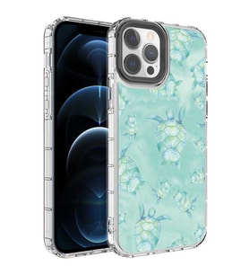 iPhone 13 Pro Kılıf Renkli Desenli Sert Silikon Zore Korn Kılıf NO13