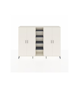Arges Dolap 12 Raflı 4 Kapaklı 220x30x163 Aytaşı-Aytaşı/Antrasit