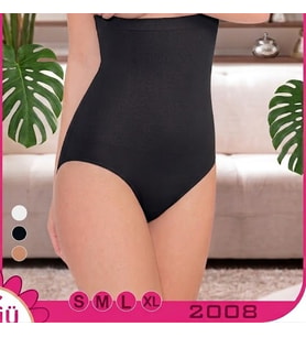Siyah Kadın Göğüs Altı Yüksek Bel Toparlayıcı Korse Külot S-XL 2008
