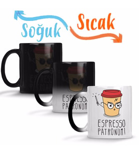 Ekspresso Patronum Sihirli Kupa Bardak Porselen