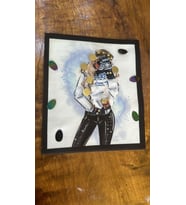 ZİRKON TAŞLI 3 BOYUTLU KIZ ARMA DİKİŞ GİYİM APLİKE 23X20 CM