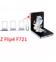 Samsung Galaxy Z Flip4 Fold4 2024 Orijinal SIM Kart Tepsisi Yuvası Değiştirme - F721 F936 için SIM Çekmeci Tutucu (Beyaz)