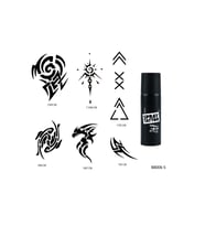 Tribal Modeller Spray Tattoo Geçici Sprey Dövme Seti