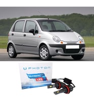 Daewo Matiz Led Xenon Uzun + Kısa Far Ampulü H4 Ultimate Yeni Seri Beyaz
