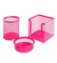 Bigpoint Metal Perfore 3'lü Set Pembe