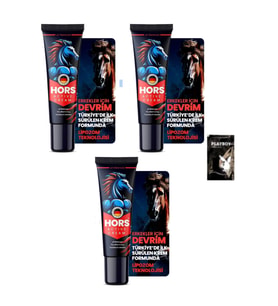 Hors Active Cream Gecikme Ve Sertleşme P.enis Kremi 50ml 3 Adet + 1 Adet Jel