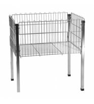 Profil Ayaklı 60 X 80 Tabanı Ayarlanabilir Tel Sepet (Vitrin RAF)
