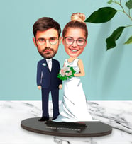 Kişiye Özel Fotoğraflı Gelin Damat Tasarımlı Biblo