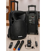 Lastvoice LS-P1912EX Portatif Taşınabilir 3 Mikrofonlu Seyyar Ses Sistemi 12 İNÇ 800 WATT