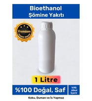 Özel Üretim Doğal Saf Temiz Çevre Dostu Sıvı Koku Yapmayan Bioethanol Şömine Yakıtı 1 Litre