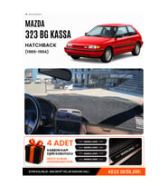 MAZDA 323 HATCHBACK BG KASA (1991-1995) Uyumlu Torpido Örtüsü Torpido Kılıfı - Siyah