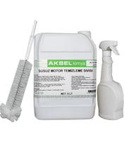 Akbel Susuz Motor Temizleme Sıvısı 5 LT + MOTOR TEMİZLE FIRÇASI HEDİYE
