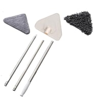 River World Teleskopik Saplı 150 cm Üçgen Mop Cam Duvar Tavan Fayans Parke Temizleyici Mop