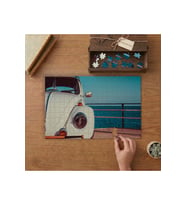 Deniz Kenarında Nostaljik Araba Tasarımı 240 parça Ahşap Puzzle Ahşap Kutuda MP01439