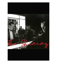 The Shining Behind The Scenes Jack Nicholson Stanley Kubrick Tablo Ahşap Poster Dekoratif