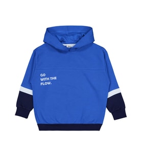 Civil Boys Go Wıth Baskılı 6-9 Yaş Sweatshirt - Mavi