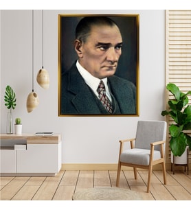 ÇERÇEVELİ ATATÜRK TABLO S117