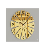VERTEX MODEL DUVAR SAAT DEKORASYON 45 cm GOLD RENK