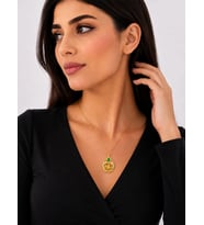 Altın Tuğra Model Kolye Uçlu Zincir