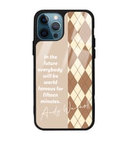 iPhone 13 Pro Max Uyumlu Andy Ekose Tasarımlı Glossy Telefon Kılıfı
