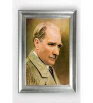 Gümüş Çerçeveli Atatürk Tablo cv1282