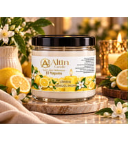 El Yapımı Limon Kokulu Mum