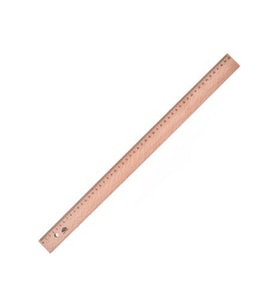 Hatas 50Cm Takviyesiz Tahta Cetvel 0048