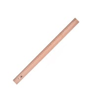 Hatas 50Cm Takviyesiz Tahta Cetvel 0048