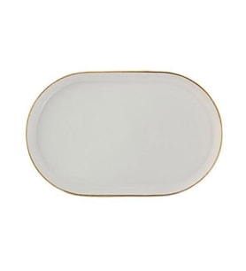 Porland Chopin Altın Serisi 18cm Oval Kayık Tabak