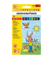 Eberhard Faber BIG Winner Jumbo Kuru Boya 12 Renk 6mm Mine 