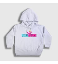 Presmono Unisex Çocuk Beyaz Logo V2 Oyun Fall Guys Kapüşonlu Sweatshirt 361180tt