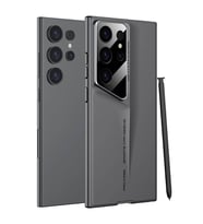 Vendas Samsung Galaxy S23 Ultra Kılıf Ultra İnce Kamera Korumalı Sert Rubber Zore Procase Kapak (Gri)