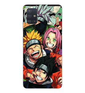 Samsung Galaxy A71 Uyumlu Naruto Tasarımlı Şeffaf Telefon Kılıfı