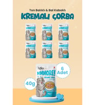 Reflex Plus Mmore Ton Balıklı Ve Bal Kabaklı Kremalı Kedi Çorbası 40 Gr*6lı SET