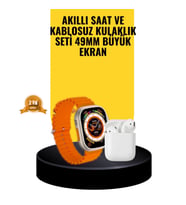 Mey İthalat® Watch 9 Max Akıllı Saat Sesli Görüşme Özellikli Kulaklık Seti