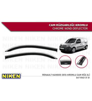 Renault Kango Kromlu Cam Rüzgarlığı 2 li Niken 2013+ sonrası modeller (Beyaz)