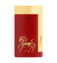 S.T. Dupont Horse Series Slim 7 Kırmızı Gold Puro Çakmağı 27080