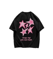 Y2K Pink Starss T-shirt (Siyah)