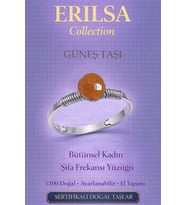 Sertifikalı Bütünsel Kadın Enerji Yüzüğü – Güneş Taşı Ayarlanabilir İnce Kasa Aslan Koç Yay Burcu (Çok Renkli)
