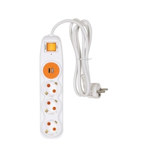 Nilson 3lü 1,5mt 1-Usb 1-Type Akım Korumalı Uzatma