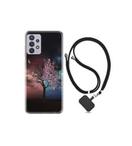 Samsung Galaxy A32 Kılıf Resimli Desenli Silikon Boyun Askılı Heaven Tree 1859