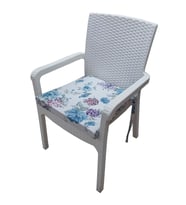 MİRZADE 6 Adet Duck Bezi Rattan Minderi-eltm-taç3310901